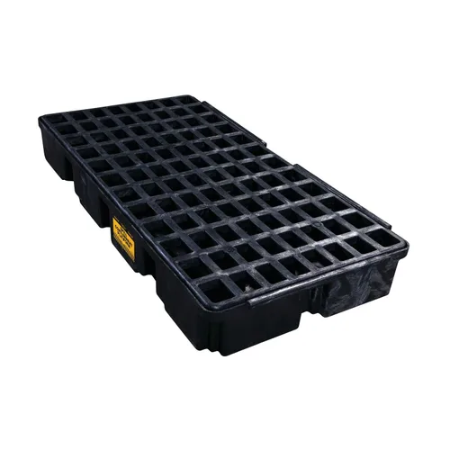 Vista 9 de Eagle Plataforma modular para derrames de un tambor, 26.25"x26"x6.5", sumidero de 15 galones, bandeja de contención de capacidad de carga de 2,000