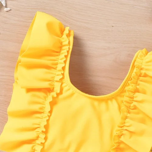 Vista 6 de Aalizzwell Traje de baño de bikini para bebé niña con diadema