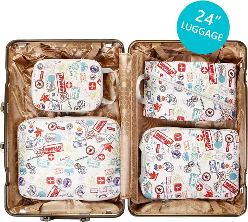 Vista 3 de Travelkin - Cubos de compresión para viajes artículos esenciales de viaje para maleta organizador de embalaje para viajes