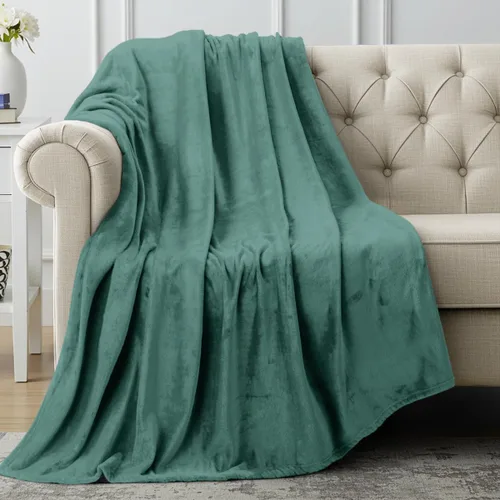 Vista 40 de Utopia Bedding - Manta de vellón de lujo, mullida, antiestática; manta de suave microfibra de 8.8 oz/yd² (300 g/m²) para sofá y cama; tamaño Gris
