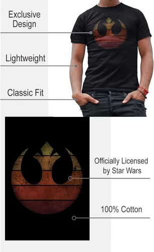 Vista 2 de STAR WARS Rebel Alliance Rebellion Symbol - Camiseta para hombre adulto Carbón vegetal