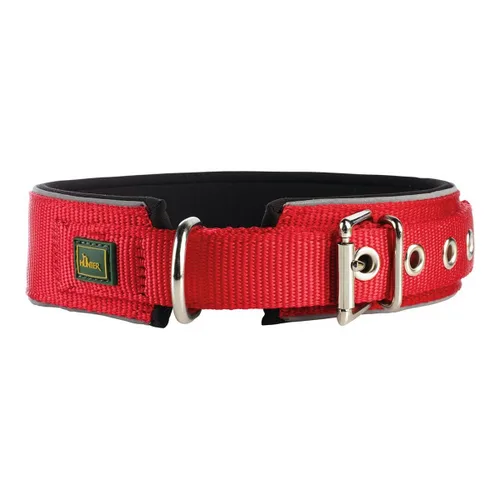 Vista 2 de Collar para Perro Hunter Neoprene Reflect Rojo 39-46 cm