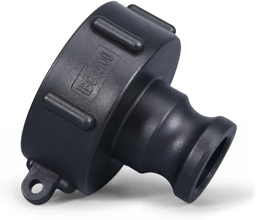 Vista 4 de IBC - Adaptador de manguera de tanque de mano, rosca gruesa hembra de 2 pulgadas a Camlock, conector rápido (2 pulgadas macho)