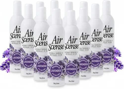 Vista 18 de Air Scense Ambientador desodorante en aerosol para baño y hogar, aceites esenciales, variedad natural (naranja, lavanda, lima y vainilla), 7 onzas
