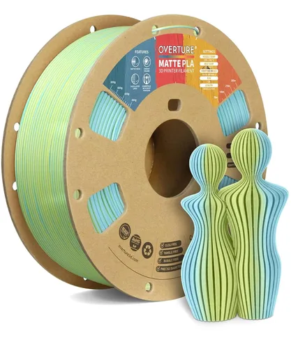 Vista 29 de OVERTURE - Filamento de fibra de carbono PLA para impresora 3D de 1.75 mm, carrete de cartón PLA de 2.2 libras, precisión dimensional +/- 0.02 mm