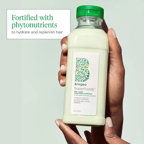 Vista 4 de Briogeo Superfoods Kale + Apple Replenishing Conditioner for All Hair Types Hydrating & Shine-Enhancing Vegan & Cruelty-Free