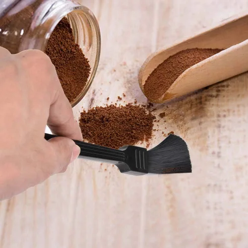 Vista 3 de Cepillo de limpieza para molinillo de café de 7.7 pulgadas, con mango largo, máquina de café expreso/herramienta de limpieza de máquina, accesorios