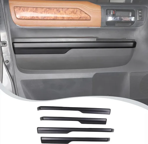 Vista 11 de Tira de decoración para panel de reposabrazos de puerta interior de coche compatible con Toyota Tundra 2014-2020 Accesorios de cubierta protectora