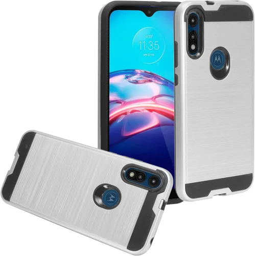 Vista 7 de Para Motorola Moto E (2020) XT2052 - Funda de teléfono estilo cepillado - CS3 oro rosa