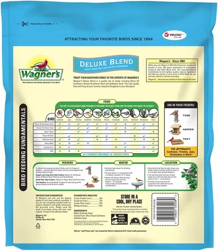 Vista 2 de Wagner's 13008 Deluxe alimento para pájaros silvestres, bolsa de 10 libras