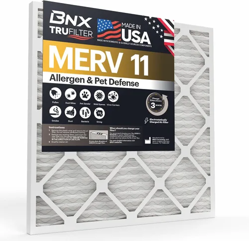 Vista 25 de BNX TruFilter - Filtro de aire MERV 11 de 10 x 10 x 1 pulgadas (paquete de 4) – Fabricado en Estados Unidos – Defensa contra Alérgenos Filtros