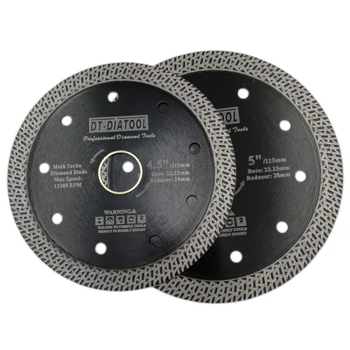 Vista 6 de DT-DIATOOL Hoja de granito de diamante de 4 pulgadas para azulejos de porcelana de mármol, disco de corte de diamante de cerámica con segmentos