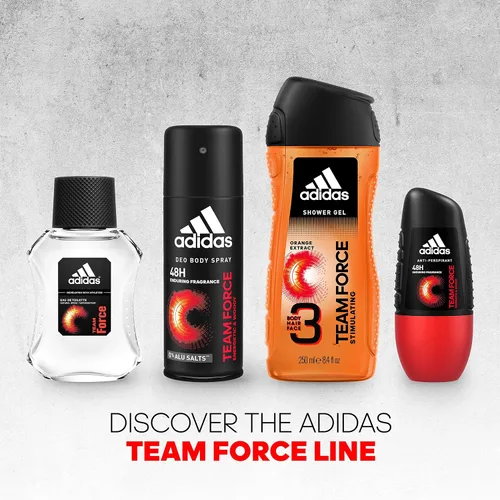 Vista 5 de Adidas Gel de ducha para hombres, Team Force, 8.4 onzas