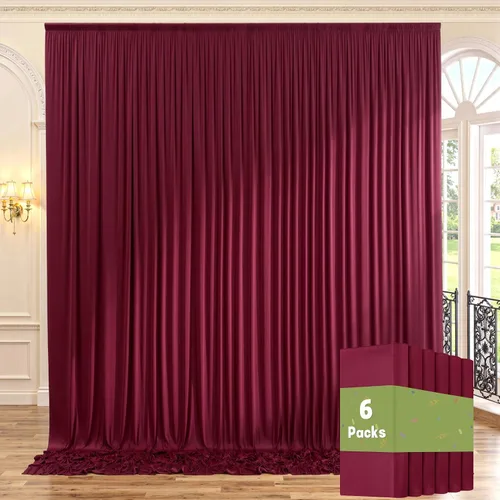Vista 87 de Cortinas de fondo negras negras sin arrugas para fiestas, cortinas de tela gruesa para telón de fondo de fotos para cumpleaños, bodas, baby shower