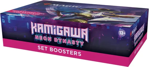 Vista 2 de Magic: The Gathering Kamigawa: Neon Dynasty Set Booster Box 30 paquetes (360 cartas mágicas)