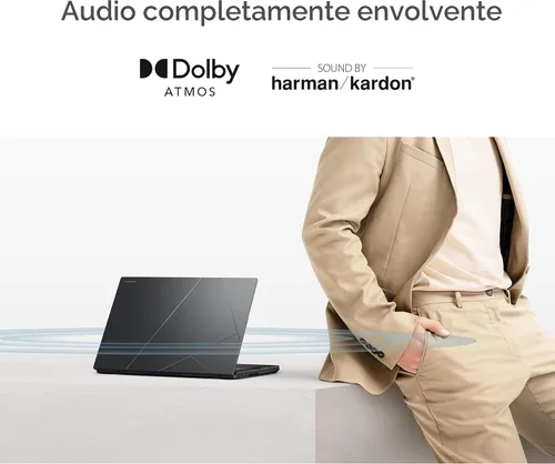 Vista 8 de Laptop ASUS ZenBook DUO, Pantalla táctil OLED 3K 120Hz dual de 14”, Evo, Intel Core Ultra 9 285H, Gráficos Intel Arc, 32 GB de RAM, SSD de 1 TB