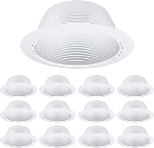 Vista 13 de TORCHSTAR 6 Inch Recessed Light Trim, White Blanco