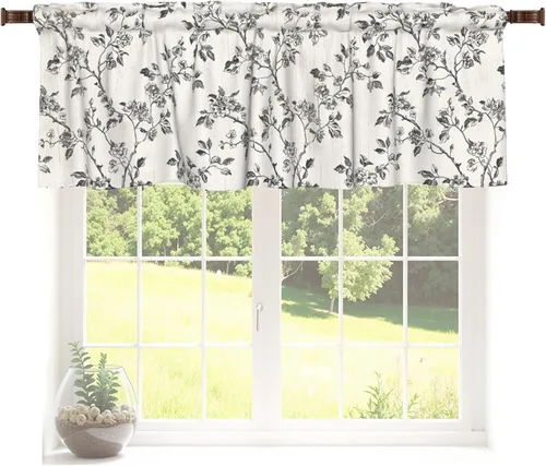 Vista 53 de Cenefa de estrella del oeste de Texas para ventana, rústica, granja, granero, cocina, cenefa de ventana rural vintage con bolsillo para barra