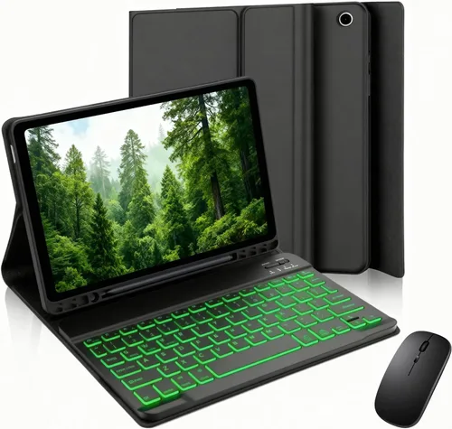 Vista 16 de Funda con teclado para Samsung Galaxy Tab S6 Lite de 10,4 pulgadas 2024 Negro