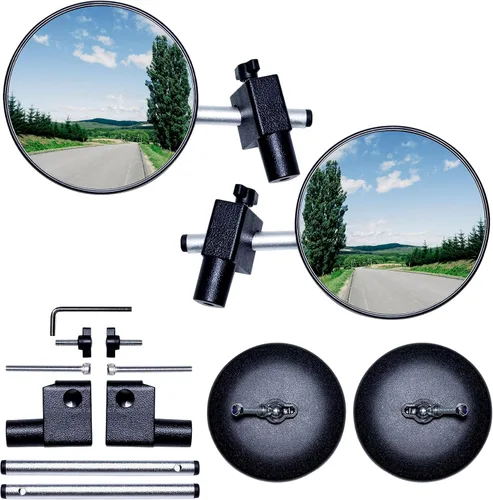 Vista 6 de Buling Doors off Mirrors - Espejos retrovisores profesionales todoterreno 2025, diseño mejorado compatible con Jeep Wrangler JL/JLU 2018-2023 y Jeep