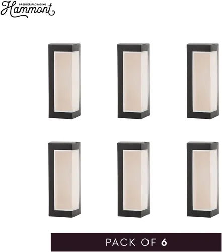Vista 4 de Hammont Cajas de galletas para regalo, paquete de 6 cajas pequeñas para panadería, cajas decorativas de pastelería con ventana, recuerdos de fiesta