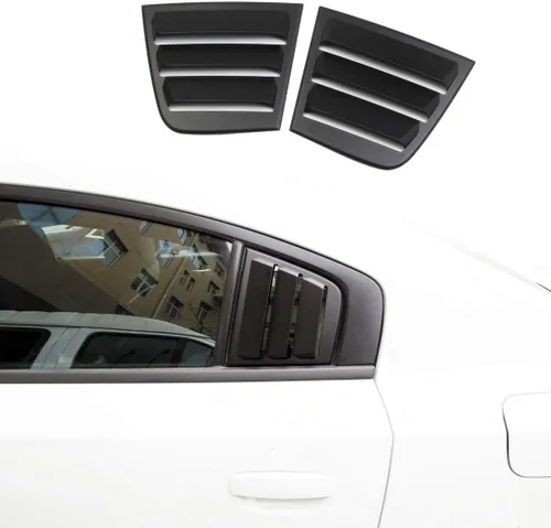 Vista 10 de Persianas laterales de plástico ABS para Dodge Charger 2011-2021 (línea roja)