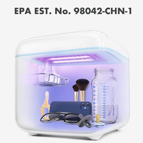 Vista 8 de Papablic Desinfectante de luz UV 4 en 1 Esterilizador UV y secadora Pro Caja de esterilizador UV con lámparas UV-C dobles para bebés y toda