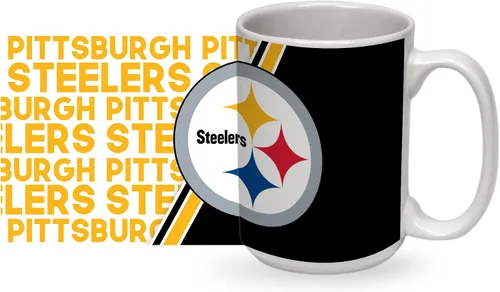 Vista 29 de Rico Industries NFL Football 15 oz White Ceramic Mug