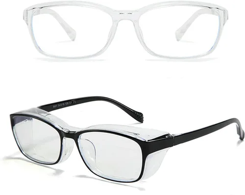 Vista 8 de Gafas de seguridad anti-niebla arañazos marco claro, 2021 nuevo TR90 gafas de bloqueo de luz azul