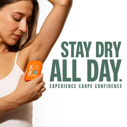 Vista 8 de Antitranspirante y desodorante para las axilas Carpe, fuerza clínica con aroma natural de eucalipto, combate la sudoración excesiva, mantente fresco