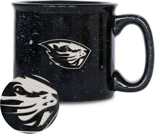 Vista 95 de Rico Industries NCAA Speckle 12oz Laser Engraved Campfire Mug