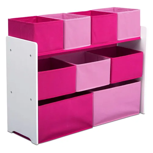 Vista 5 de Delta Children Design & Store - Organizador de almacenamiento de juguetes de 6 contenedores, Disney Princess y organizador de juguetes de lujo
