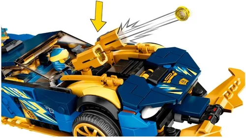 Vista 5 de LEGO Ninjago Jay y NYA's Race Car EVO 71776 Kit de construcción (536 piezas)