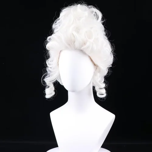 Vista 40 de Pelucas de disfraz de cosplay azul claro de 16 pulgadas para mujer, de 16 pulgadas, con flequillo lateral
