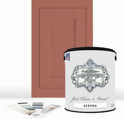 Vista 74 de Pintura TODO EN UNO, Abbey (gris cálido), Muestra de 8oz - Pintura duradera para gabinetes y muebles. Imprimación y capa superior incorporadas,