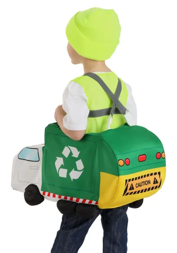 Vista 2 de Disfraz de Camión de Basura para Niño Pequeño Multicolor