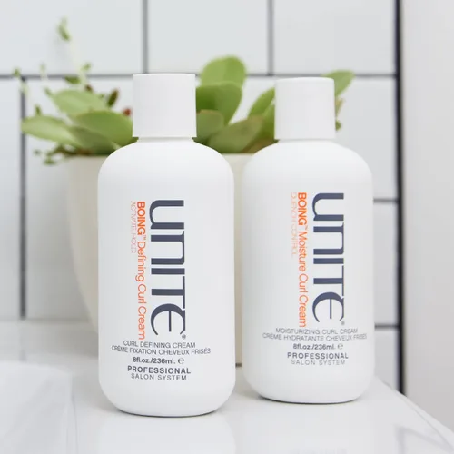 Vista 4 de UNITE Hair BOING - Crema para rizos definidores, 8 onzas líquidas (paquete de 1) Define rizos, reduce el encrespamiento y añade una sujeción suave