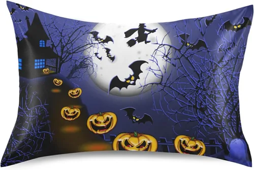 Vista 9 de Nander Funda de almohada de satén estándar de Pascua, huevos coloridos y orejas de conejo, funda de almohada para el hogar, funda de almohada suave