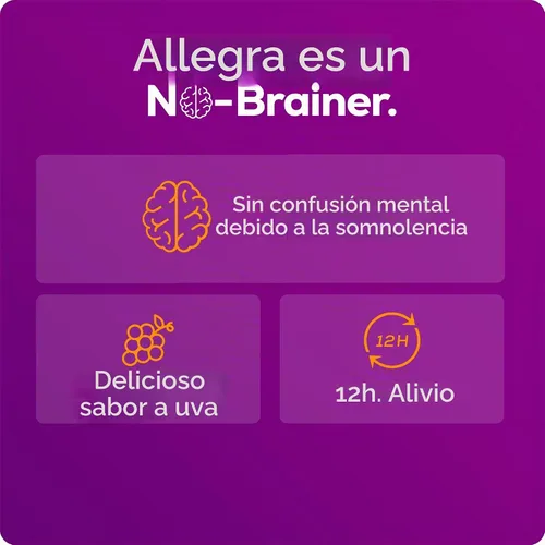 Vista 5 de Allegra Líquido para aliviar la alergia de 12 horas para niños, sin somnolencia, medicamento antialérgico para interiores y exteriores, 30 mg