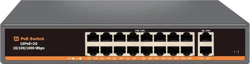 Vista 9 de Interruptor Ethernet no administrado de 2.5G con 4 puertos Base-T de 2.5G y 2 puertos de enlace ascendente SFP+ de 10G, compatible