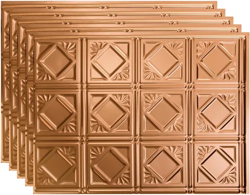 Vista 12 de FASÄDE Vinilo decorativo de estilo tradicional / patrón 4 de 18 x 24 pulgadas en muro en bronce antiguo (paquete de 5)