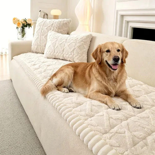 Vista 35 de OTOB Funda de sofá para perros, lavable, antideslizante, divertida funda para sofá para mascotas, protector de muebles suave y acogedor, apto