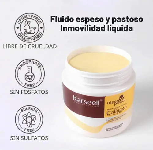 Vista 9 de Karseell - Mascarilla para el cabello con colágeno para reparación profunda y dañada para el cabello