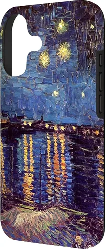 Vista 2 de Starry Night Over The Rhone, Vincent Van Gogh. Funda para iPhone 17