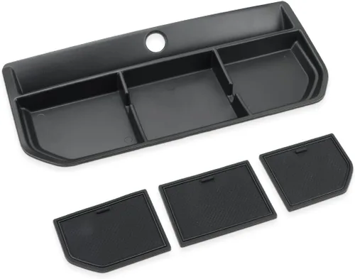 Vista 7 de auovo Bandeja organizadora de tablero para Ford F150 2021 2022 2023 consola central Accesorios para tablero de automóvil, soporte para teléfono