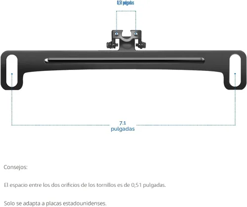 Vista 6 de Pixelman Soporte Universal para Cámara de Visión Trasera de Coche y Placa de Matrícula, Montura de Cámara de Respaldo Mejorada de Acero Inoxidable