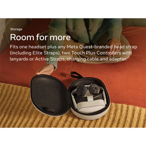 Vista 7 de Meta Quest Carrying Case — Works with Meta Quest 3/3S — Premium Style and Protection — Fits Quest 3/3S, Touch Plus Controller, Headstrap, Active