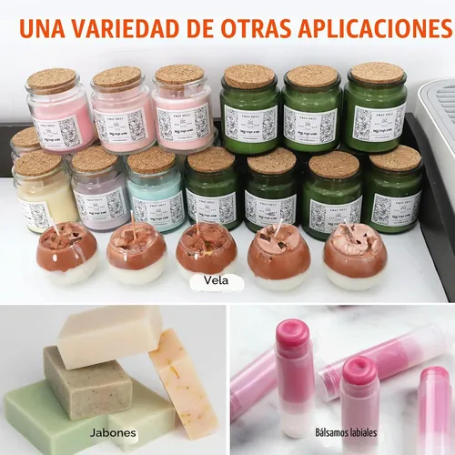 Vista 8 de FAST MELT - Kit de fundidor eléctrico de cera de 10 litros para hacer velas, control de temperatura de 86.0-230.0 °F, boquilla de fácil vertido