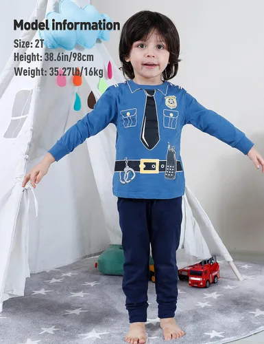 Vista 3 de Pijama pirata de A&J Design para niños pequeños