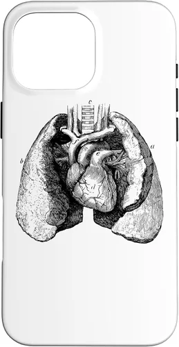 Vista 19 de Human Heart Lungs Anatomy Vintage Medical Anatomical Heart Case for iPhone 17